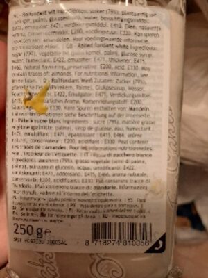 Pâte à Sucre - Blanc Brillant - Vanille - 250G - Funcakes