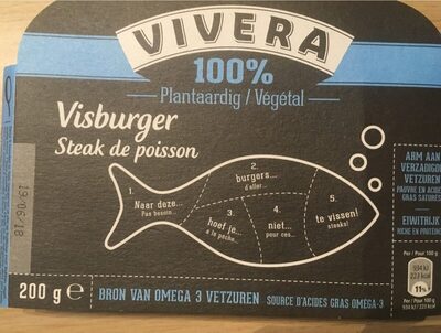 Visburger steak de poisson front packaging