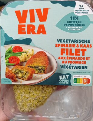 Filet aux épinards et au fromage front packaging