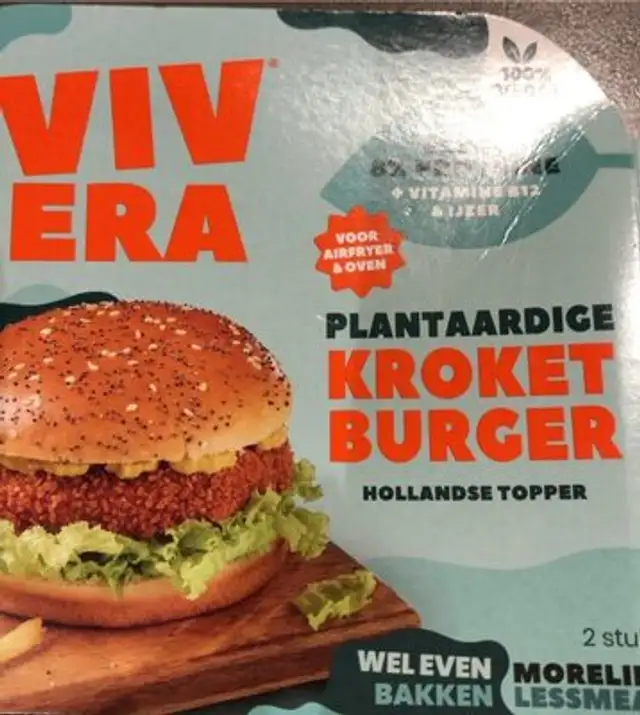 Plantaardige Kroket Burger front packaging