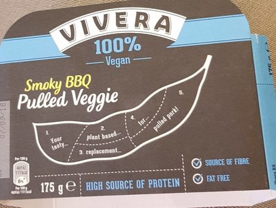 Smoky BBQ pulled veggie front packaging