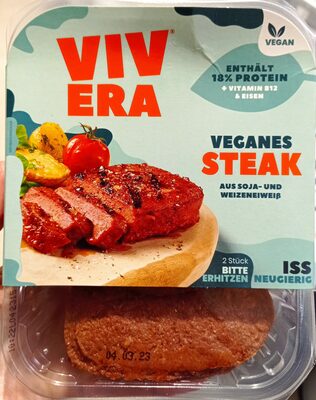 Veganes steak front packaging