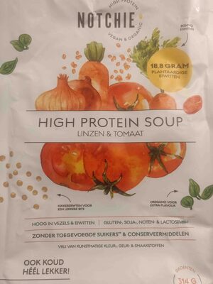 High protein soup - linzen & tomaat