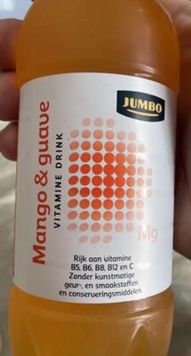 Vitamine drink mango & guave front packaging