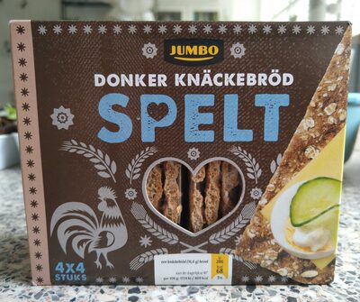 Donker knäckebröd spelt front packaging