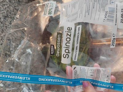Gewassen spinazie