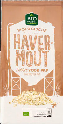 Biologische havermout front packaging