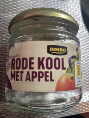 Rode kool met appel front packaging