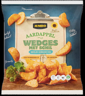 Aardappelwedges met schil mild gekruid