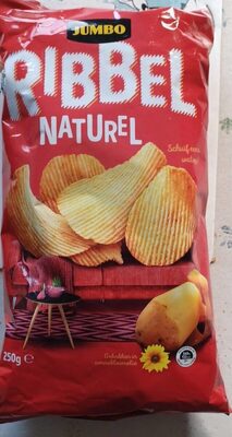 Ribbel Naturel chips.