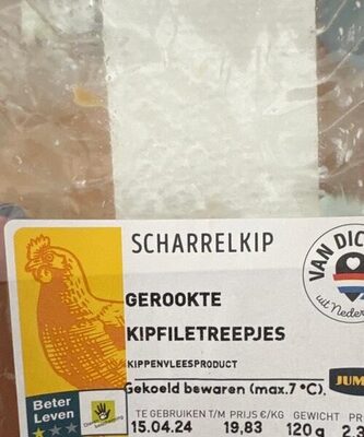 Gerookte Kipfiletreepjes