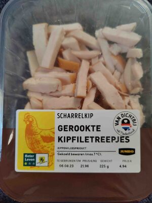 Gerookte kipfiletreepjes