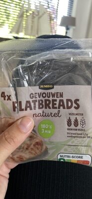 GEVOUWEN FLATBREADS naturel front packaging