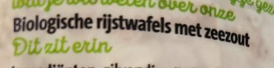 Rijstwafels biologisch, zeezout