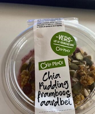 Chiapudding framboos aardbei