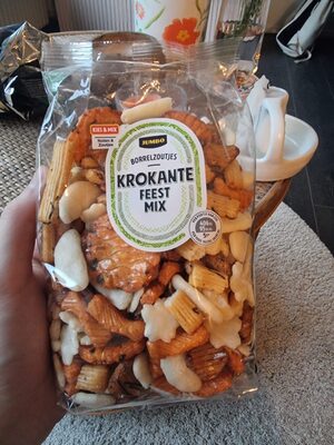 Borrelzoutjes krokante feestmix