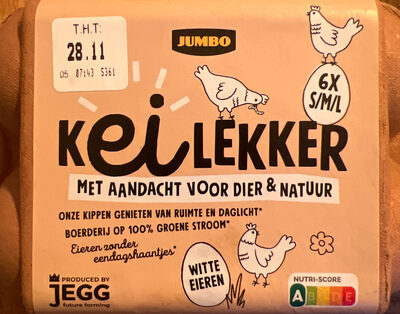 Free range chicken eggs front packaging