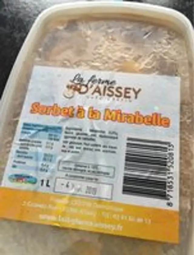 Sorbet à la Mirabelle