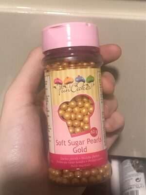 Solfy sugar pearls gold