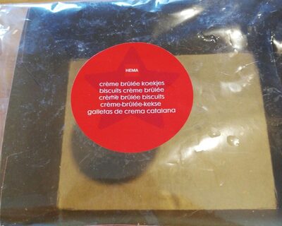 Biscuit crème brûlée