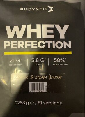 Whey Perfection Cookies & Cream front packaging