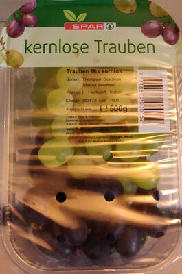 Kernlose Trauben