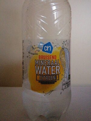 AH bruisend mineraal water citroen smaak front packaging