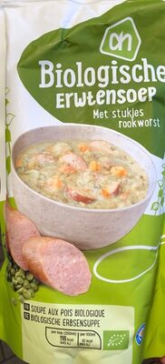 Biologische Erwtensoep front packaging