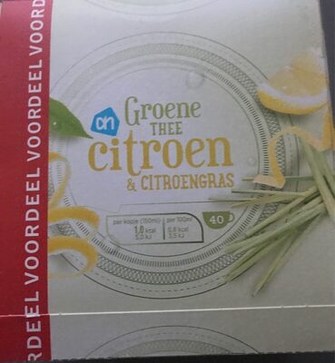 Groene thee citroen en citroengras