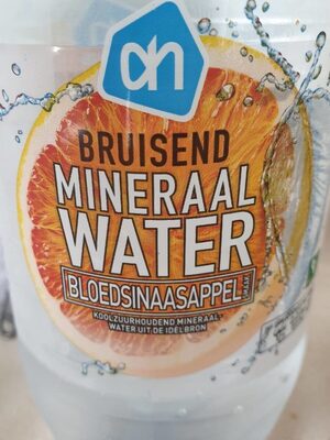 Bruisend minéral water front packaging