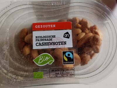 Gezouten cashewnoten