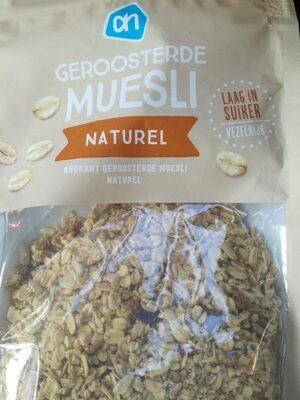 Geroosterde muesli naturel front packaging