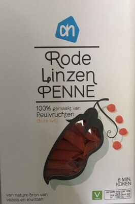 Rode linzen penne