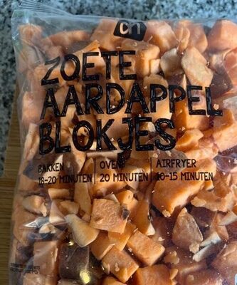 Zoete aardappel blokjes