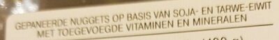 Gepaneerde nuggets op basis van soja- en tarwe-eiwit