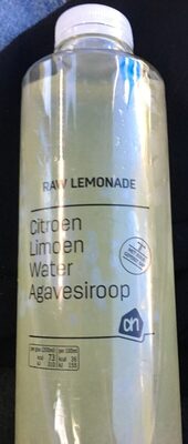 Raw lemonade citroen limoen water agavesiroop