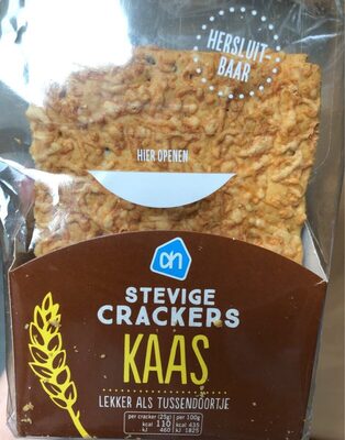 Stevige crackers kaas front packaging