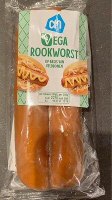 Voorgegaarde vegetarische rookworst front packaging