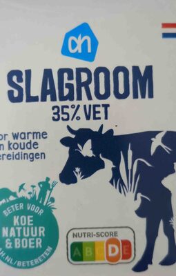 whipped cream 35% fat front packaging