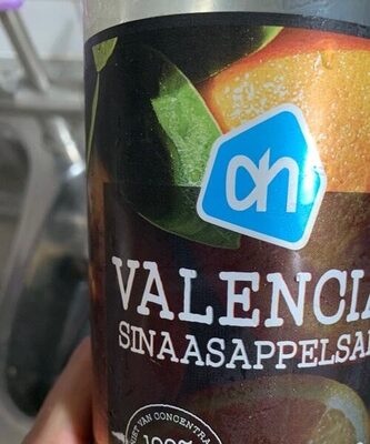 Valencia Sinaasappelsap front packaging