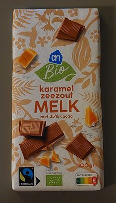 Karamel zeezout melk met 35% cacao