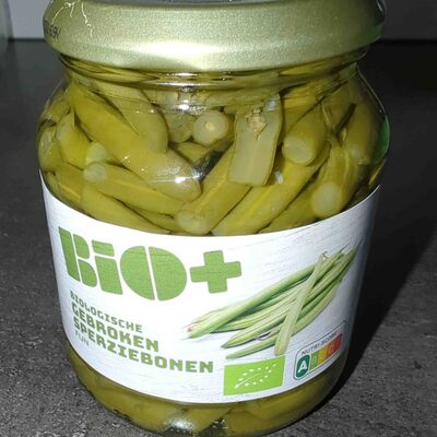 Biologische gebroken sperziebonen front packaging