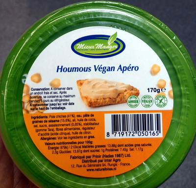 Houmous Végan Apéro