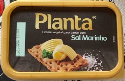 Creme vegetal para barrar com Sal Marinho front packaging