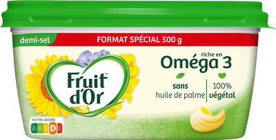 Oméga 3 Demi-sel sans huile de palme front packaging