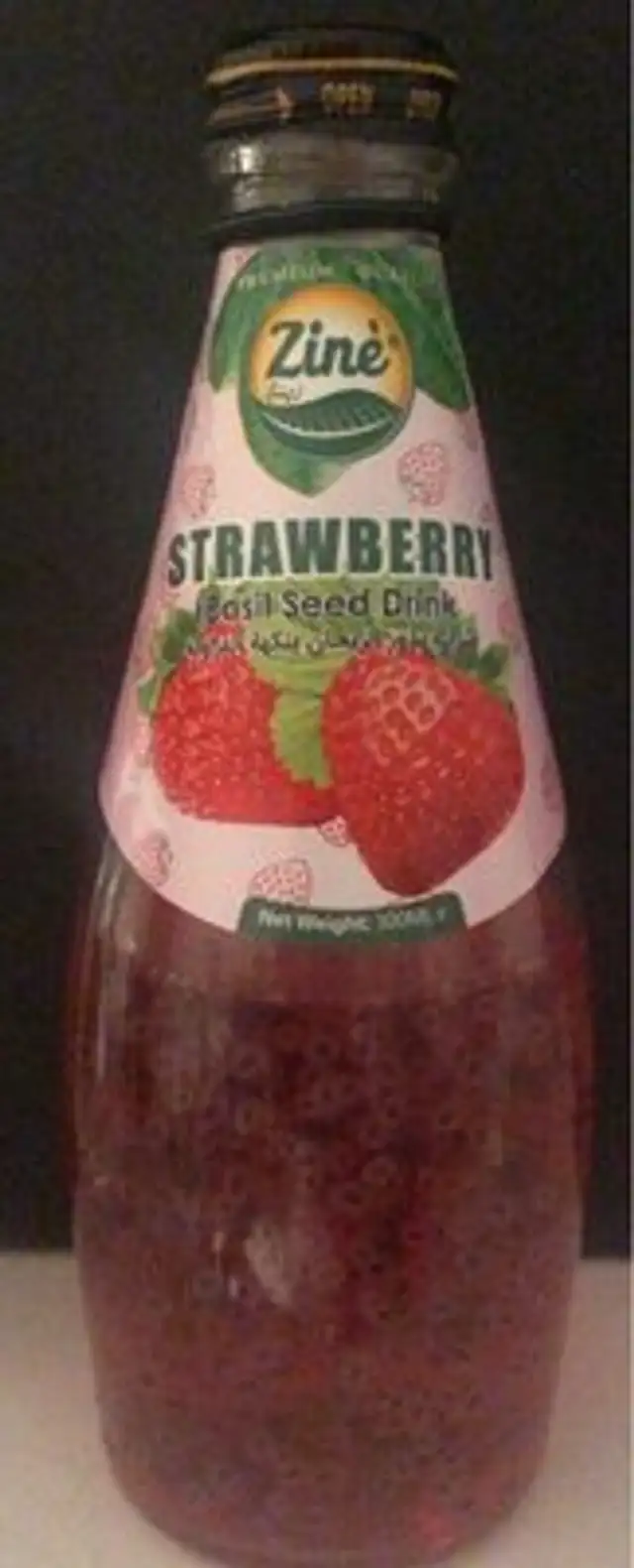 Strawberry basil seed drink