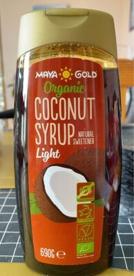 Coconut syrup front packaging