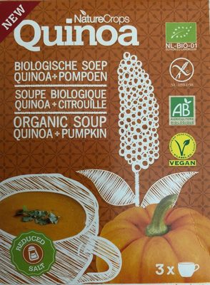 Soupe bio quinoa citrouille front packaging