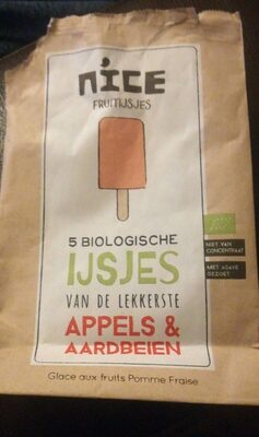 Glace aux fruits pomme fraise