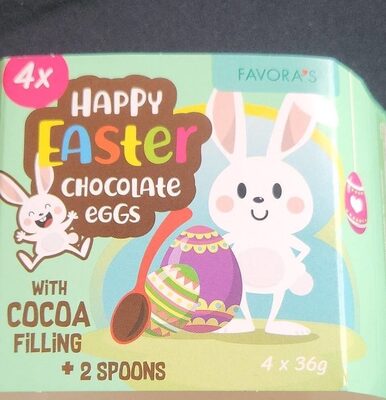 Happy easter  - chcolate eggs front packaging